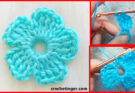 How to Crochet a Simple & Easy Crochet Flower | Free pattern for Absolute Beginners