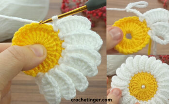 How to Crochet a Charming Daisy Motif