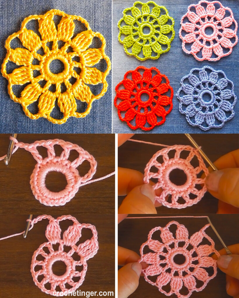 How to Crochet an Easy Crochet Granny Square Motif