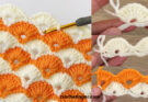 Crochet baby blanket cardigan design