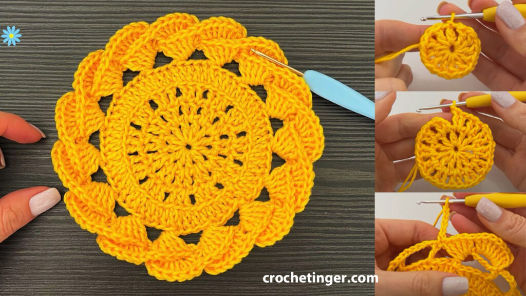 Crochet Cup Holder Coaster